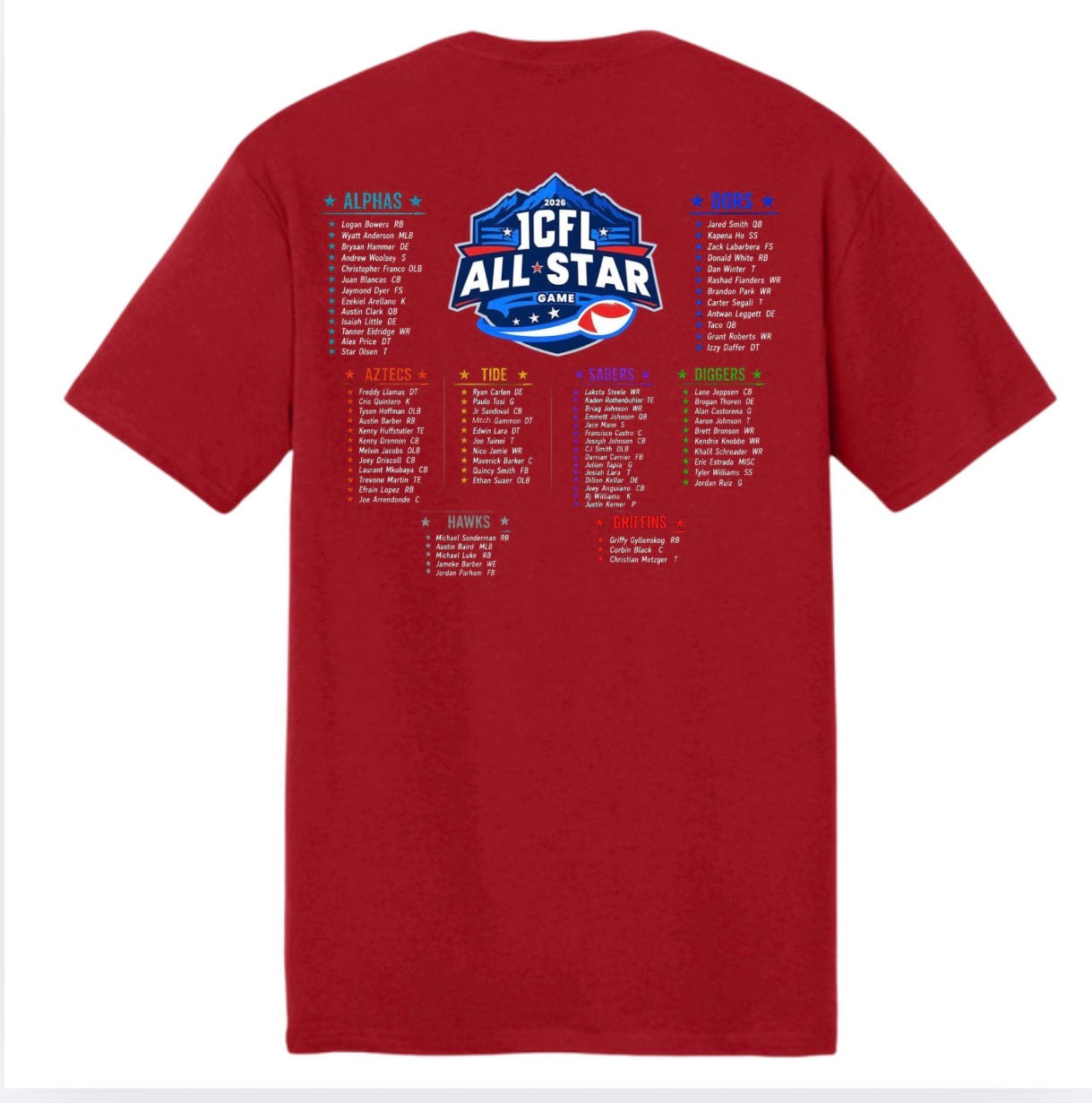 ICFL 2026 ALLSTAR TEE